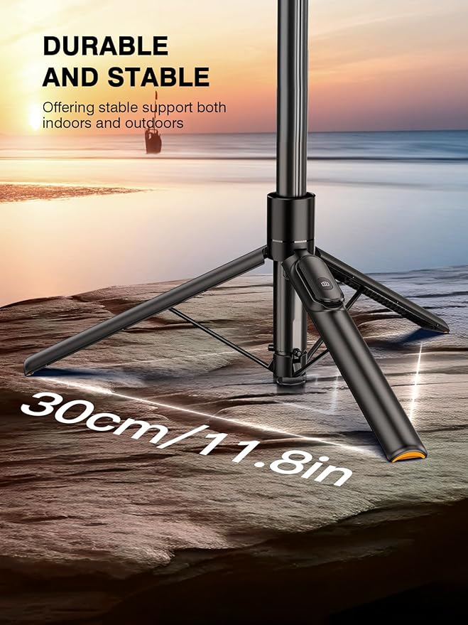 𝟐𝟎𝟐𝟓 𝐔𝐩𝐠𝐫𝐚𝐝𝐞𝐝 for Magsafe Tripod for iPhone,65”Extendable Strong Magnetic Selfie Stick for iPhone with Remote,Portable Cell Phone Tripod Stand for Vlogging Video Vacation Travel Essentials