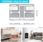 KLEAR Foldable Laptop Bed Tray Desk with Extral Drawstring Bag, Adjustable Bed Table with Heights and Angles, Lap Desk for Eating, Working, Writing, Gaming, Drawing with 2 Drawers(Grey)