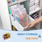 Umriox 32PCS Mesh Zipper Pouch, Zipper Bags for Organizing, A4, Letter Size, Storage Bags for Board Game, Puzzles, School Office Supplies