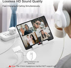 4 in 1 Headphone Splitter, iPhone Headphone Adapter + Dual 3.5mm Headphone Jack Adapter + Charging Port for iPhone 14 13 12 11 X 8 7