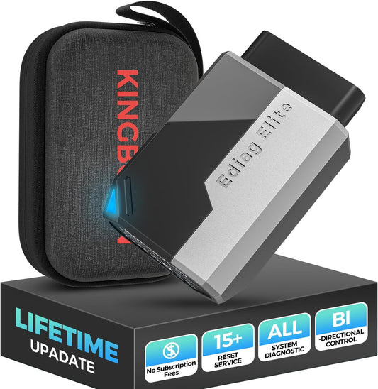 KINGBOLEN Ediag Elite OBD2 Scanner Bluetooth, Bi-Directional Control Scanner All System Diagnostic Tool for iOS & Android, 15+ Hot Reset, CANFD Protocol, FCA AutoAuth, No Subscriptions Lifetime Update
