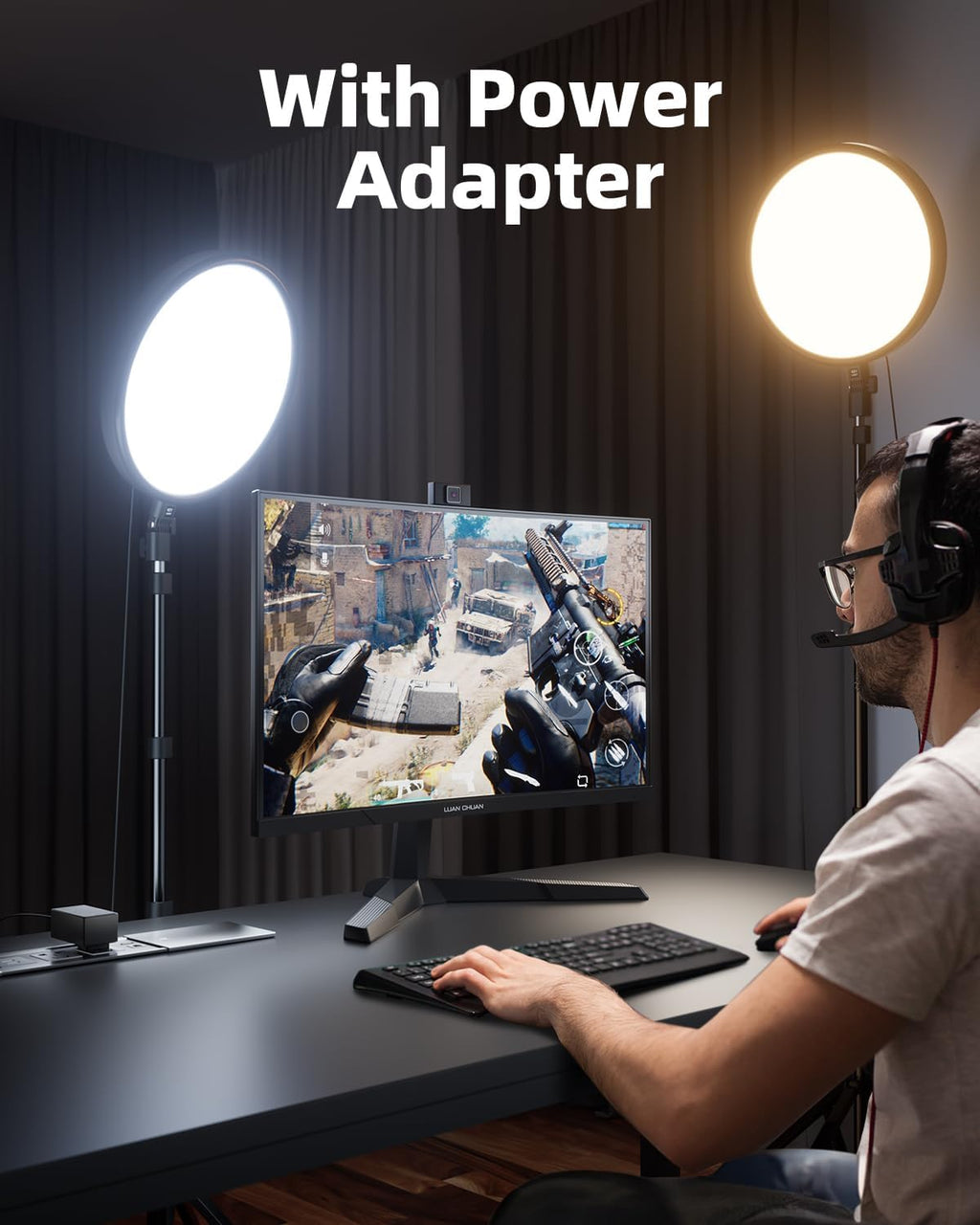 Weilisi Ring Light with 72" Tripod Stand and Phone Holder, 6500K Full-Screen Selfie Ring Light for Makeup Barber Video Recording, Photography Lighting, Ring Light Tripod for iPhone Phone with Remote