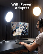 Weilisi Ring Light with 72" Tripod Stand and Phone Holder, 6500K Full-Screen Selfie Ring Light for Makeup Barber Video Recording, Photography Lighting, Ring Light Tripod for iPhone Phone with Remote