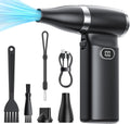 Electric Compressed Air Duster Cordless: 60 MPH High Wind Speed Mini Air Blower for Electronics Portable Computer Cleaner Hand Keyboard Cleaning Powerful Duster for Car, Fans and Other Sences