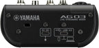 Yamaha AG03MK2 Black 6-Channel Live Streaming Loopback Mixer/USB Interface with Steinberg Software Suite