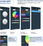 GVM 1500D RGB LED Video Light with Battery, 75W Video Lighting Kit with Bluetooth Control, 2 Packs Led Panel Light for Photography, YouTube Studio, Video Shooting, Conference,1128 Led Beads