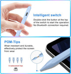 Stylus Pen for iPad 9th&10th - Type-c Charging Pencil for ipad Palm Rejection Active Pen Compatible with (2018-2025) Apple iPad 6/7/8/9/10/11(A16), Air 3/4/5/M2/M3, Mini 5/6, Pro 11"/12.9"/M4（Blue）