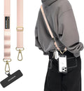 MAGEASY Universal Cell Phone Lanyard Crossbody - Anti-Theft Crossbody Phone Strap for iPhone 16 Pro Max & Most Smartphones, for Men & Women | 20mm (Blossom Pink)