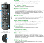 for Nikon Rechargeable Shutter Release,Wireless Camera Remote Control Compatible with P1000,P950,B600,A1000,Z6 II,Z30,Z50,Z5,Z7 II,Z fc,Z f,Z6 III,Z50 II,P1100,Z5II Replaces Nikon ML-L7