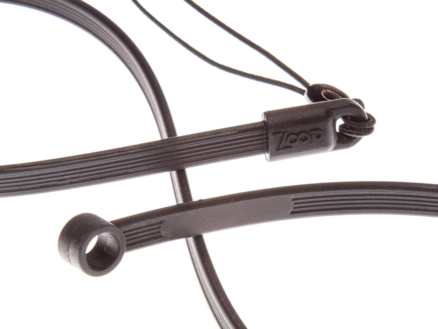 ZoopLoop Black Silicone Scratchproof 20.75in Tether for Digital Electronic Styluses (Diameter Range: 0.27-0.37in) - Secure Stylus to Tablet Case - Tablet Pencil Holder Accessory