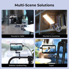 SMALLRIG Camera Mount Clamp 2-Pack, Ballhead Magic Arm with Adapter for GoPro, Camera Monitor Mount, Super Clamp for DSLR/Stabilizer - 5529