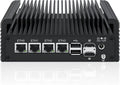 Firewall Micro Appliance Core N150,4xi226-V 2.5G Fanless Mini PC,DDR5,2*NVMe 2*SATA,6*USB,2*HDMI,Type-C,DP,Firewall Mini PC NAS Server