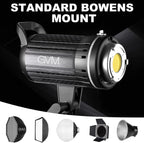 Bi-Color LED Video Light, GVM 200W Photography Lighting with Bowens Mount, Continuous LED Lighting Dimmable 3200K-5600K, CRI97+, APP Control System, YouTube, Portrait Studio Lighting Kit with Softbox