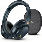 1Mii E700 Wireless Bluetooth Over Ear Headphones with Active Noise Canceling, Hi-Res Audio LDAC/aptX Low Latency for Airplane Travel Overhead Comfort, 54H Playtime, Custom EQ via App - Blue