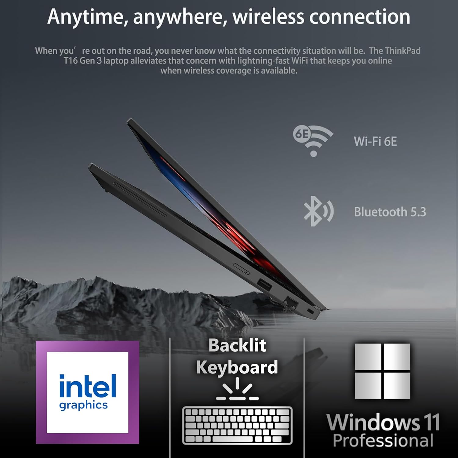 Lenovo ThinkPad T16 Gen 3 Business Laptop 16” FHD+ Display, Intel Ultra 7-155U (Beats i7-1355U), 32GB DDR5 RAM, 1TB SSD, 5MB Webcam, WiFi 6E + BT, RJ-45, HDMI, Win 11 Pro, AI Copilot - Black