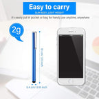 Outus 130 Pcs Stylus Pens for Touch Screens Universal Slim Capacitive Stylus Digital Pen Compatible with Phone, Android, Phone, Tablet, Most Devices with Capacitive Touch Screen, 10 Colors