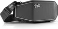 Fender x Teufel ROCKSTER CROSS Portable Wireless Bluetooth Speaker – Rugged, Waterproof, 16 Hours of Battery, Powerful Stereo Sound, Subwoofer, Built-in Power Bank, Fender Guitar Strap (Black & Steel)