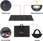 DOKIO 300W 36V Portable Folding Solar Panel Kit for 24V Batteries & Power Stations Lightweight Charger for AGM, LiFePO4, Deep Cycle — RV, Trailer, Truck, Boat, Camping, Van, Emergency