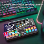 Podcast Equipment Bundle for 2 with Dual XLR-3.5 Condenser Micophones with Mic Pop Filters Audio Equipment for Live Streaming/ Recording, Online Gaming for Phone/ Laptop/ PC Audio Interface M100