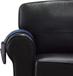 Wanty Velvet Sofa Couch Chair Armrest Soft Caddy Organizer Holder for Remote Control, Cell Phone, Book, Pencil (Blue)