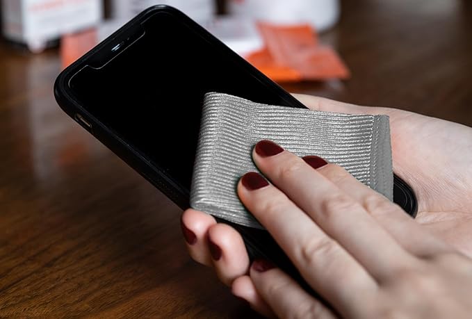 WHOOSH! Microfiber Cleaning Cloth, 6 Pack, Glasses and Screen Cleaning Cloth, Suitable for Car Screen, Computer, Laptop, iPad, MacBook, Smart Phone, Monitor, Eyeglasses, Watches (6 x 6 Inch), Grey