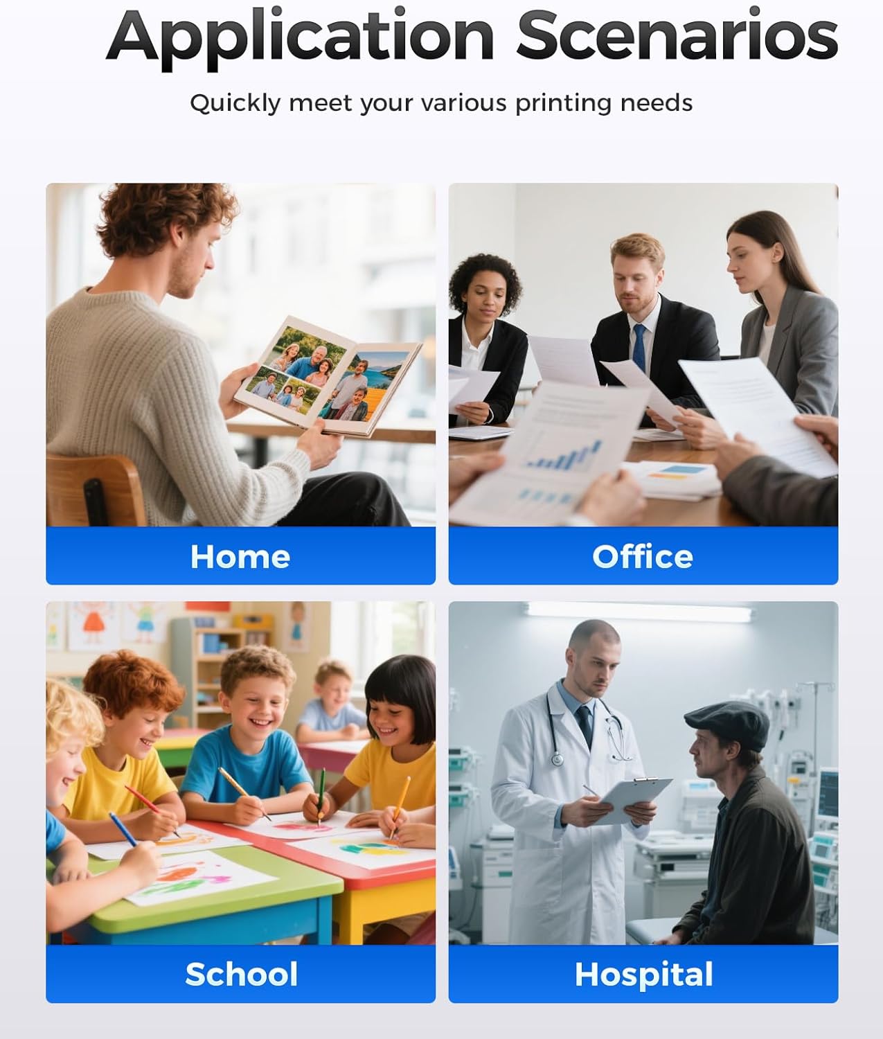 TN433 Toner Cartridge Set 4-Pack Replacement Compatible for Brother TN-433 TN431 TN436 MFC-L8900CDW MFC-L8690CDW HL-L8360CDW HL-L8260CDW MFC-L8610CDW MFC-L8905CDW MFC-L9570CDW HL-L8360CDWT Printer Ink