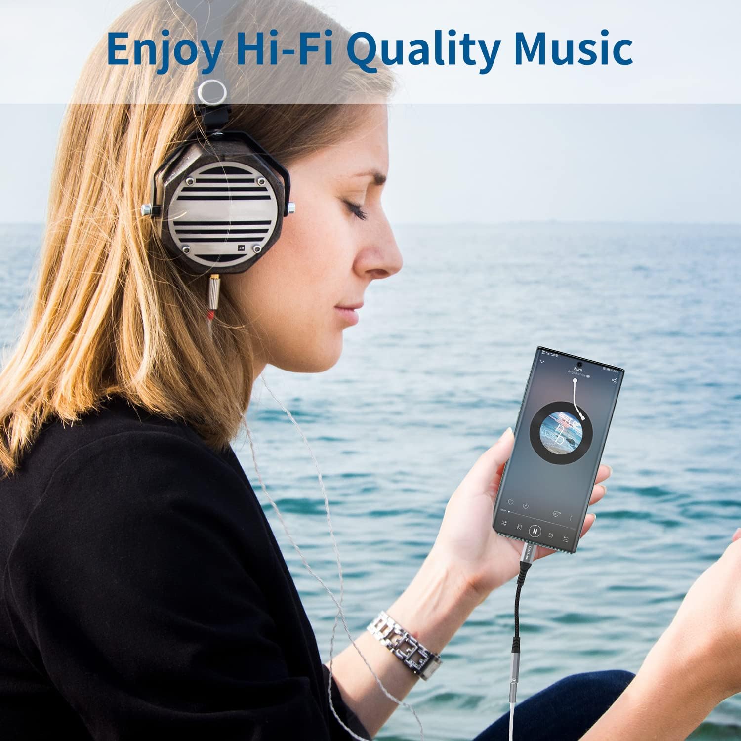 USB Type C to 3.5mm Female Headphone Jack Adapter, (2-Pack) USB C to Aux Audio Dongle Cable Cord for iPhone 15 16 17 Pro Max, Samsung Galaxy S25 S24 S23 S22 S21 S20 Ultra, Note 20, Pixel 8 9,iPad Pro