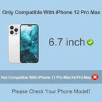 Compatible for iPhone 12 Pro Max Privacy Screen Protector 6.7 Inch, Purple Gradient Colorful Anti Spy Anti Blue Light HD Screen Protector Tempered Glass Easy Installation