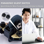 ELECOM Left Hand Wireless Ergonomic Mouse, 2.4GHz with Mini USB Receiver, Silent Click, 2000DPI, 5 Buttons, Optical Sensor, Compatible with PC, Mac, Laptop, EX-G, Lsize Black (M-XGL31DBSKBK)