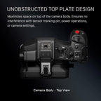 Tilta Camera Cage Compatible with Canon C80 Pro Kit - V Mount | Includes Tilta Universal 15mm LWS Baseplate, Wooden Handle, Battery Plate & More | NATO, Cold Shoe, 1/4"-20 & 3/8"-16 Threads