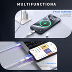 4 Pack Lightning to USB C Adapter for iPhone 15/16/16 Pro Max/Plus Samsung S24 Support Charging & Data Transfer,Type C Charger Connector Cable-NOT Support Audio/OTG/Headphone/Earbud/Apple -Pencil