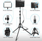 LED Photo Video Light 2-Pack, Bi-Color 2800-6500K Dimmable USB LED Continuous Light, 68" Photography Lighting Kit with Tripod Stand for Studios, YouTube TikTok Video Recording, Game Streaming