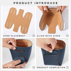 HOMIEAZICOZI 2-Pack Cork Leather Desk Accessories Storage - Pencil Pen Holder - Makeup Brush Holder Organizer - Stylish Addition to Home Decor (Dark Blue)