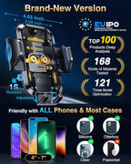 VANMASS Universal Car Phone Holder 2025【Strongest Suction & Military-Grade】Phone Holders for Your Car Windshield Dashboard Vent with【Patent & Safety Certs】Cell Phone Mount for iPhone Samsung Android