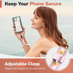 Kaptron Adjustable Phone Wrist Strap - Universal Cell Phone Lanyard Wrist Strap with Lanyard Patches