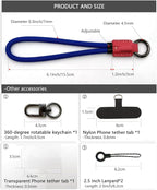 Handmade Cowhide Leather Phone Wrist Strap,Universal Adjustable Key Lanyard,Stylish Wristlet Keychains for Women&Men