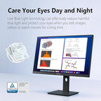 INNOCN 27" 2K 1440P QHD Monitor 100Hz IPS PC Computer Monitor for Mac Laptop, 65W USB C, HDMI, DP, Built-in Speaker, Eyes Care, Height/Pivot Adjustable, VESA Mountable - Black, 27D1Q