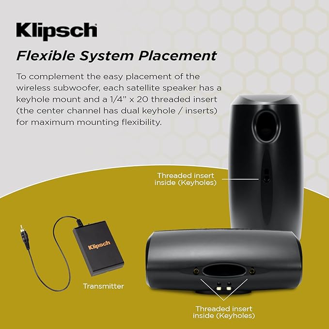 Klipsch Reference Theater Pack 5.1-Channel Speaker System + AVR-S770H 75W 7.2-Channel 8K Network AV Receiver with HEOS