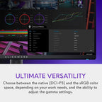 Alienware 27 4K Dual-Resolution Gaming Monitor - AW2725QF - 4K at 180Hz and FHD at 360Hz, 0.5ms GTG 1ms GTG (Extreme Mode), VESA AdaptiveSync, NVIDIA G-SYNC Compatible, HDMI/DP/USB 3.2 Gen1 - Black