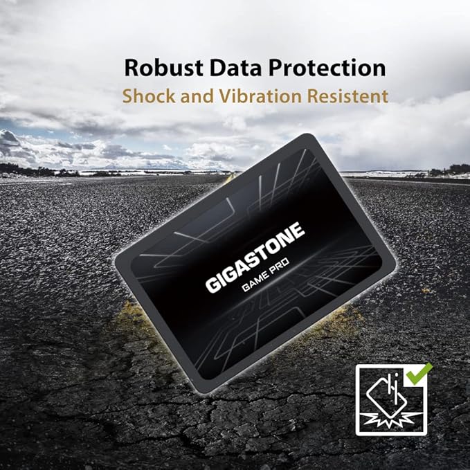 Gigastone SATA SSD 256GB 2.5 inch SSD 510MB/s Upgrade Laptop PC Memory and Storage PS4 HDD Replacement 2.5" Internal Solid State Hard Drives SATA III SLC Cache 3D NAND Game Pro Performance