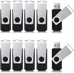 Aiibe 4GB Flash Drive 50 Pack - USB 2.0 Memory Stick Multipack Zip Drive, Black