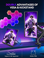 UPERFECT QLED Portable Monitor 2K 144HZ 18'' 100% DCI-P3 500Nits w/VESA & Stand 180° Adjustable Ultra-Slim & Lightweight Frameless FreeSync IPS HDR Gaming Display, Travel Second Monitor for Laptop