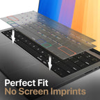 Kuzy MacOS Shortcut for MacBook Pro 14 inch Keyboard Cover M4 16" 2025 2024 2023 M3 M2 M1 Pro Max - MacBook Air 13 inch Keyboard Cover 15" M4 M3 M2 - Mac OS US Layout TPU Tinted