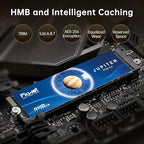 FX991 M.2 SSD 1TB NVMe SSD M2 2280 PCIe Gen 4x4, Read Up to 7100MB/s, Internal Solid State Drive for PS5 Laptop Desktop 3D QLC NAND