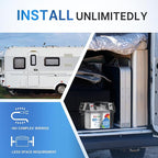 Redodo 3 Pack 12V 100Ah Group 24 Lithium Battery, 1280Wh Deep Cycle with 100A BMS, 4000+ Cycles Lithium Rechargable Battery for All RVs, Van, Camper, Solar Power Storage, Off-Grid