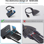 [Upgrade] HDMI Switch 3 in 1 Out, 4K@60Hz HDMI 2.0 Switch Splitter with 2.6FT Long HDMI Cable, 3-Port HDMI Switcher Selector, Supports 4K 30Hz 3D 1080P HDCP2.2 for PS5 Xbox DVD Player Fire Stick PC