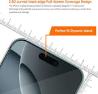 4 Pack Anti Blue Light Screen Protector for iPhone 16 Pro [6.3 inch] with Installation Frame,9H+ Anti Blue Light Tempered Glass, Anti-Scratch, Case Friendly