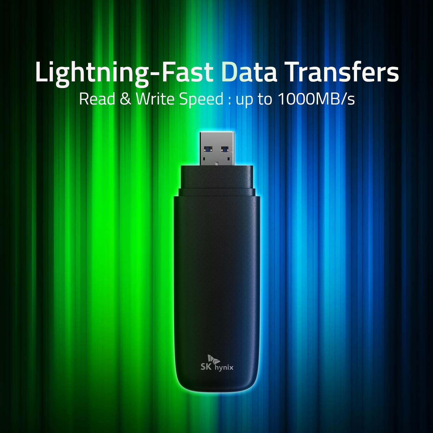 SK hynix Tube T31 512GB Stick Type SSD with DRAM | up to 1000MB/s | 10 Gbps | USB-A 3.2 Gen2 | External Solid State Flash Drive Compatible with Mac, Window PC, PS4, PS5 & Xbox