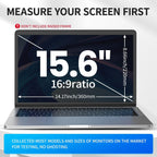 Laptop Privacy Screen 15.6 inch, 9H Hanging Privacy Screen for Laptop for 16:9, Acrylic HD Eye Protection Anti Glare Blue Light Laptop Screen Privacy Filter