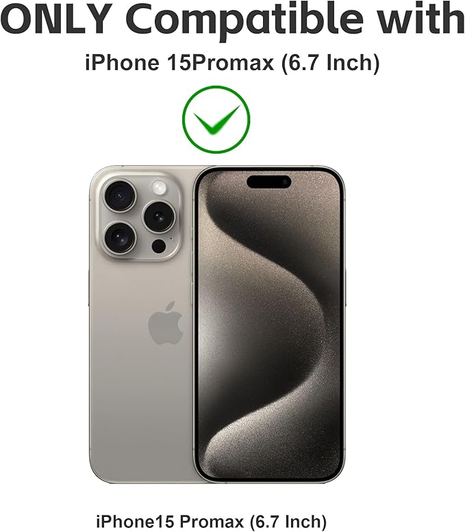 Matte Privacy Screen Protector for iPhone 15ProMax Screen Protector Anti-Glare, Anti-Spy Tempered Glass Film, Smooth and Responsive Touch Anti-Scratch Glass